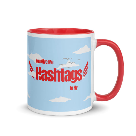 You give me hashtags to fly.