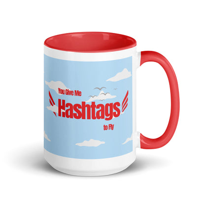 You give me hashtags to fly.